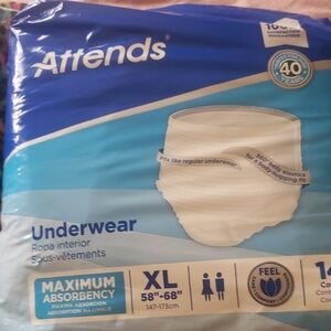 White Maximum Absorbency Underwear - XL